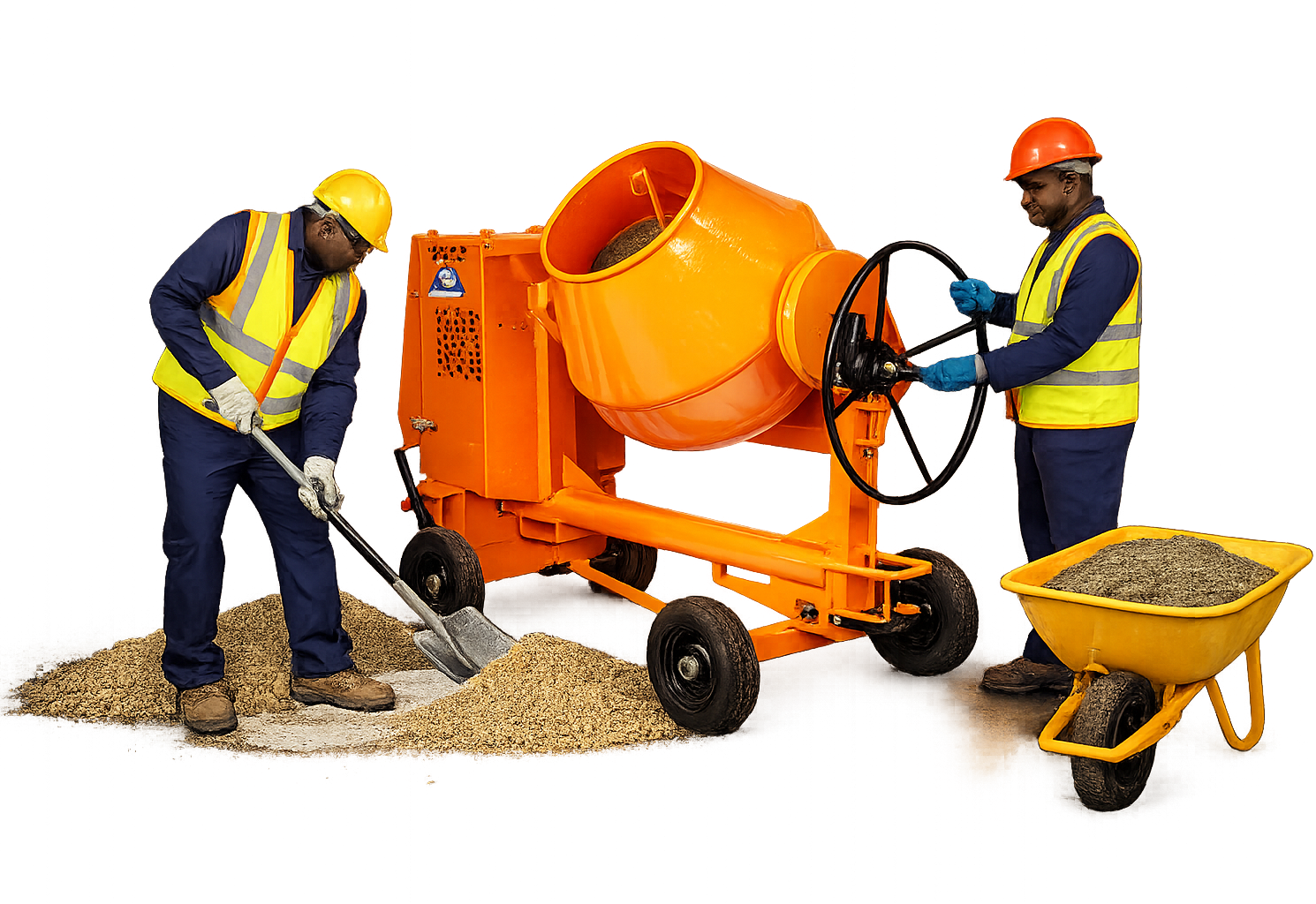 Urban SiteFleet heavy equipment in operation